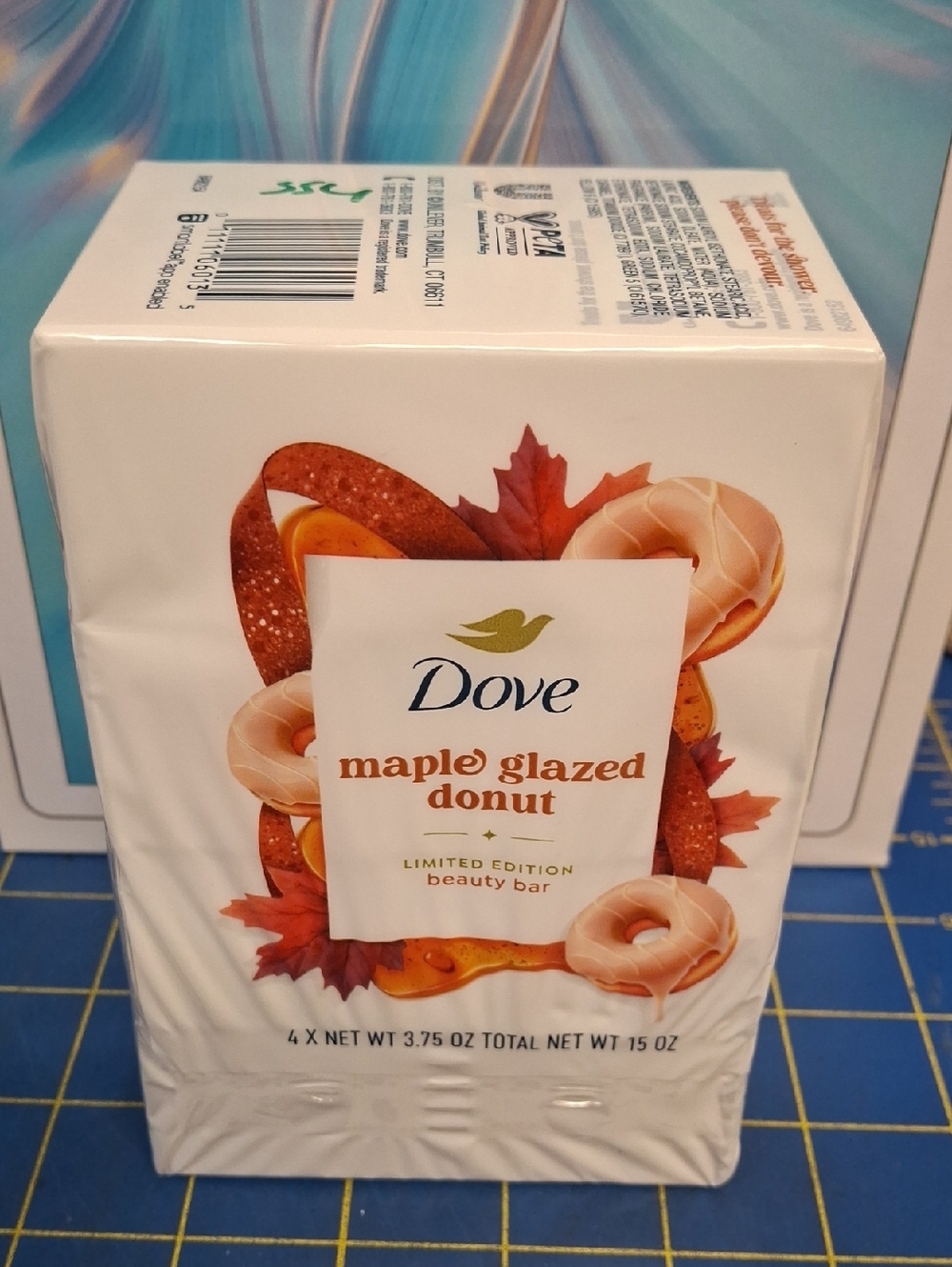Dove Maple Gladed Donut Beauty Bar - Holiday Scent New Package of 4 Bars